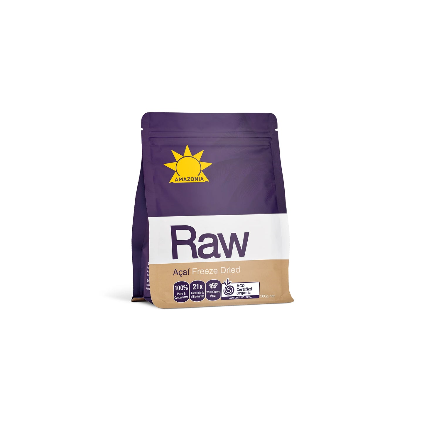 Raw Acai Freeze Dried Powder 280g - Amazonia | MLC Space
