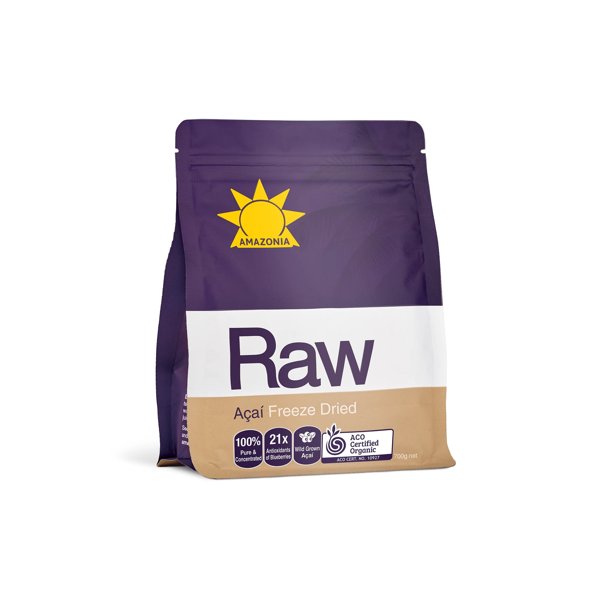 Raw Acai Freeze Dried Powder 700g - Amazonia | MLC Space