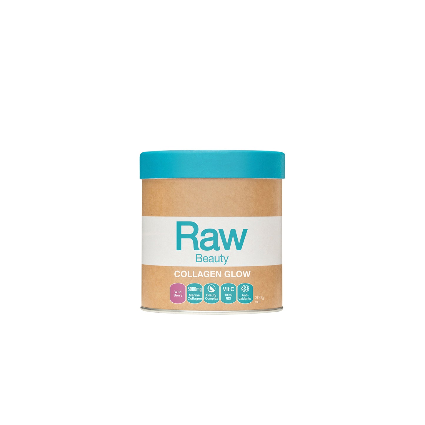 Raw Beauty Collagen Glow - Wild Berry 200g - Amazonia | MLC Space