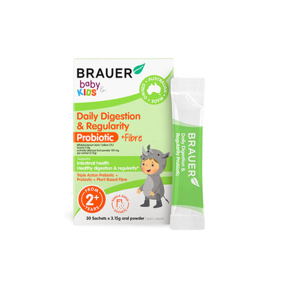 Daily Digestion & REgularity Probiotic + Fibre - Brauer | MLC Space
