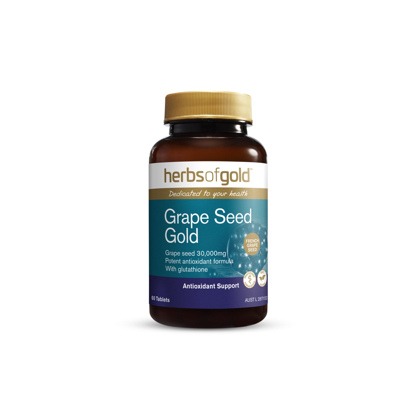 Grape Seed Gold 60 Tablets - Herbs of Gold | MLC Space
