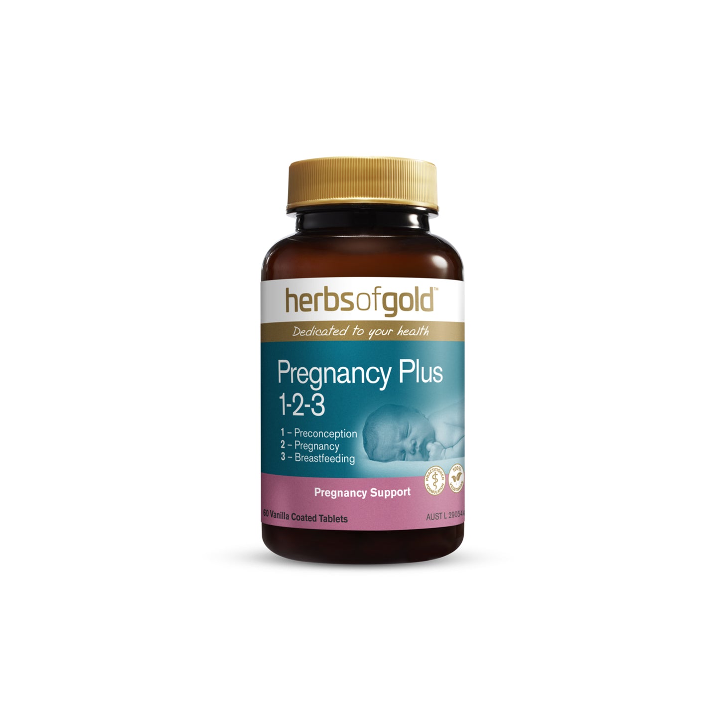 Pregnancy Plus 1-2-3 60 Tablets - Herbs of Gold | MLC Space